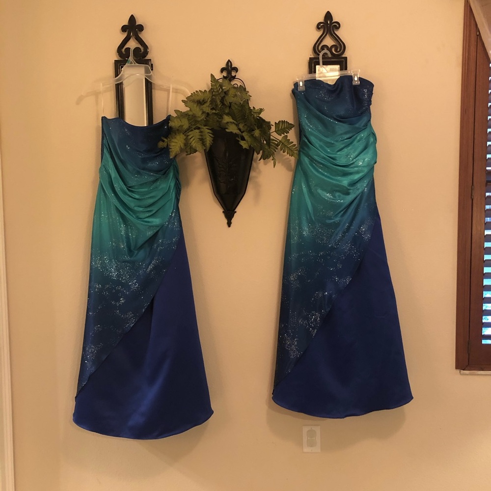 Blue ombré dress